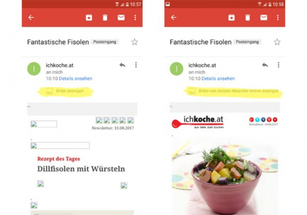 Gmail Bilder anzeigen